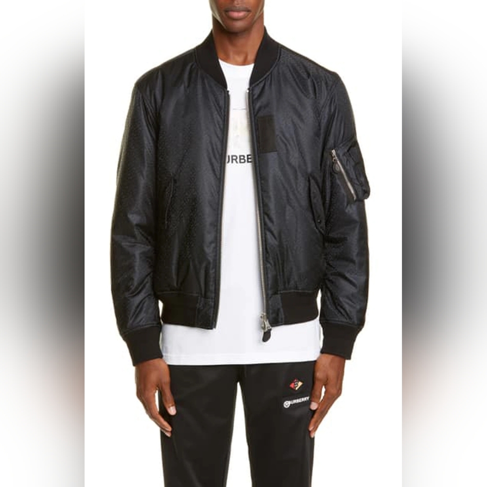 BURBERRY REVERSIBLE TB MONOGRAM ECONYL BOMBER JACKET